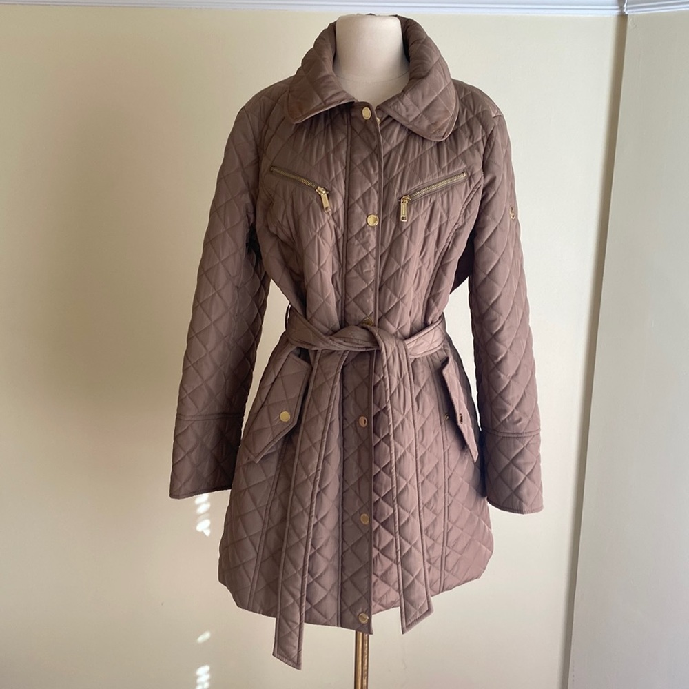 Michael Kors Quilted Women’s Coat with belt